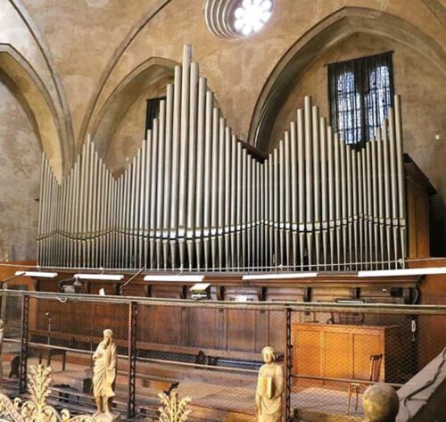 Facciata-organo arte Organi Pontificia Basilica Sant'Antonio Padova sabatini