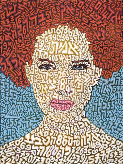 Tobia Ravà Algoritmi trascendentali Fondazione Bevilacqua La Masa Venezia volto in rosso