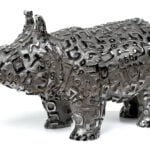 Tobia Ravà Algoritmi trascendentali Fondazione Bevilacqua La Masa Venezia rihno cromo nero clara