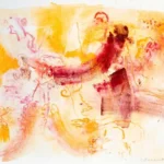 Lucia Romanelli Opere 1971-2021 guizzo rosso 2021