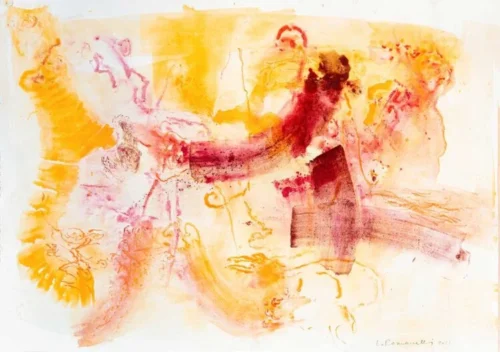 romanelli-artista-venezia-opere-guizzo-rosso-2021-1-e1688477617132 Lucia Romanelli Opere 1971-2021 guizzo rosso 2021
