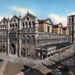 ferrariae decus 35 cattedrale piazza trento trieste 1955 cartolina
