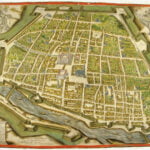 Gerolamo Di Novo Giovanni Orlandi Ferrara incisione miniata, mm 409 x 541