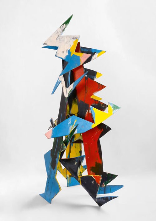 Gianfranco-Notargiacomo-Takète,-1995-Smalto-su-legno-h-cm-230-ca. notargiacomo asdrubali dittico catalogo galleria marchetti roma takete