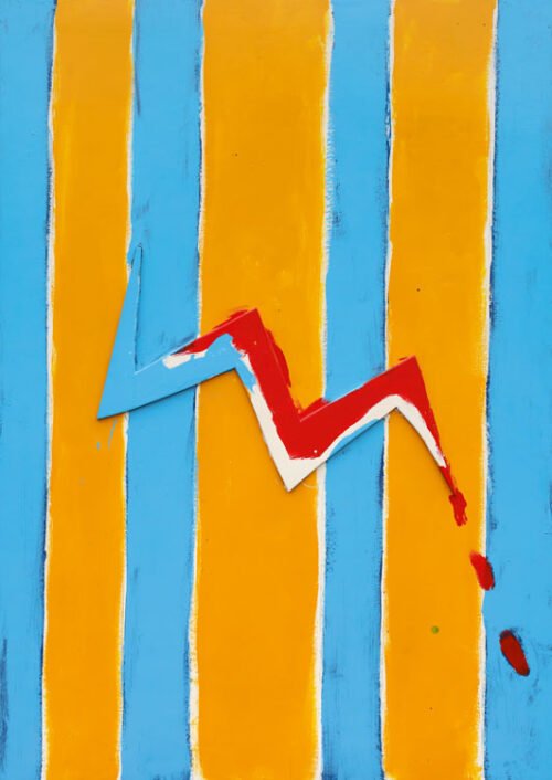 Gianfranco-Notargiacomo-Takète-nel-suo-elemento,-2002-Smalto-su-tavola-con-inserto-cm-165-x-116 notargiacomo asdrubali dittico catalogo galleria marchetti roma takete nel suo elemento