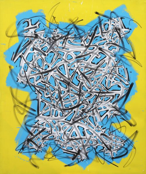 Gianni-Asdrubali-Zetrico,-1999-Pittura-industriale-su-tela-cm-174-x-145 notargiacomo asdrubali dittico catalogo galleria marchetti roma zetrico