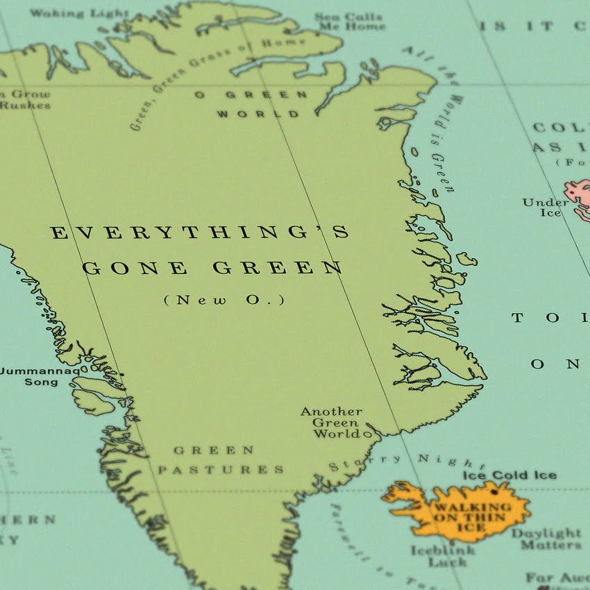 World Song Map Mondo canzoni mappa Greenland groenlandia