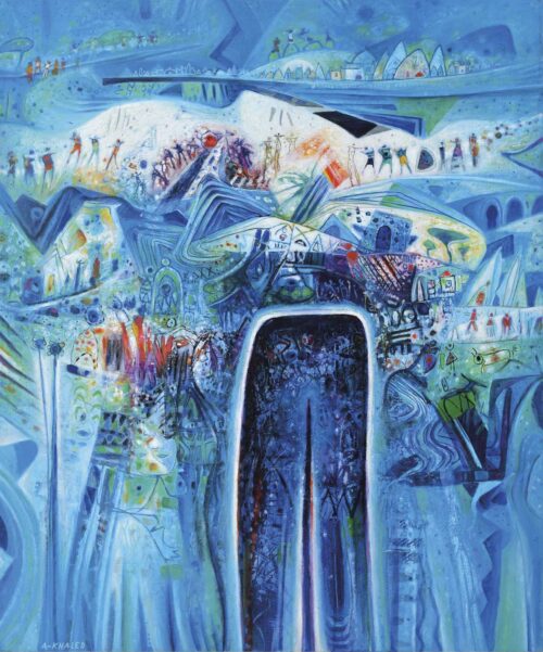 2006-Gioia,-2006,-acrilico-su-tela,-cm.-120x100 Abdallah Kaled la patria interiore galleria nino sindoni 2018 Gioia