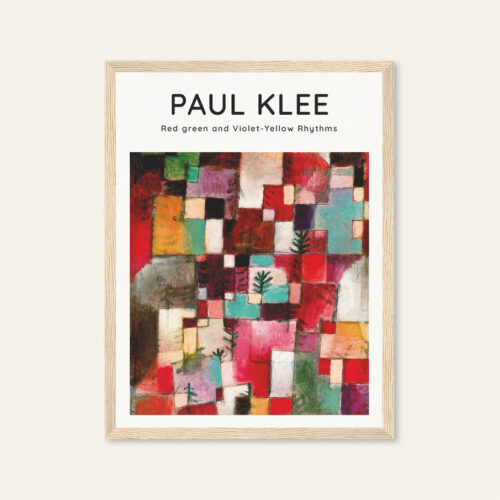 paul klee rhythms poster cornice