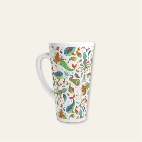 tazza ceramica in fondo al mar