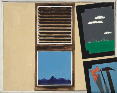 tano festa mi aprirò nel sole opere 1960-1987 interno particolare persiana