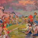 mino maccari l'ironia visionaria galleria marchetti roma la parata