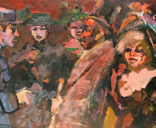 mino maccari l'ironia visionaria galleria marchetti roma cinque figure