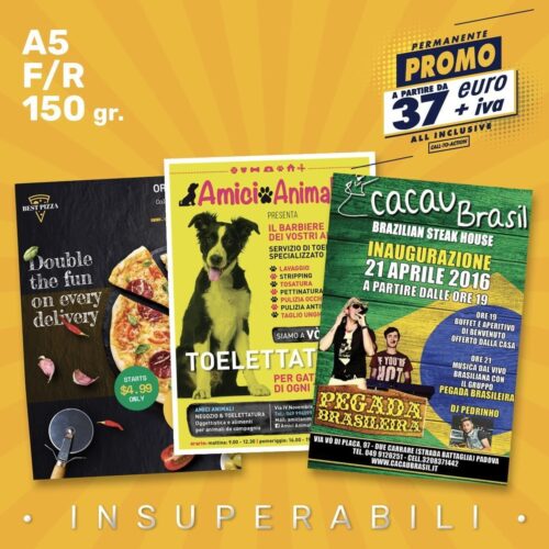 Volantini A5 . Insuperabili