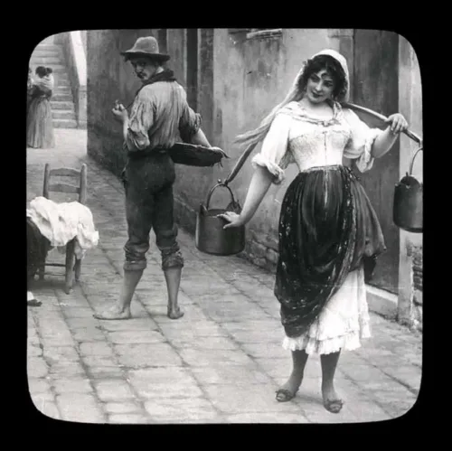 Venice. Pescatore e bigolante dickens in italy museo precinema zotti minici