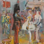 mino maccari l'ironia visionaria galleria marchetti roma militare con sei figure