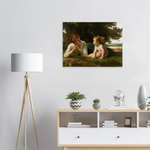 89258692-2ad0-4913-bc39-c702ebd91bc2 poster premium William Adolphe Bouguereau Temptation tentazione