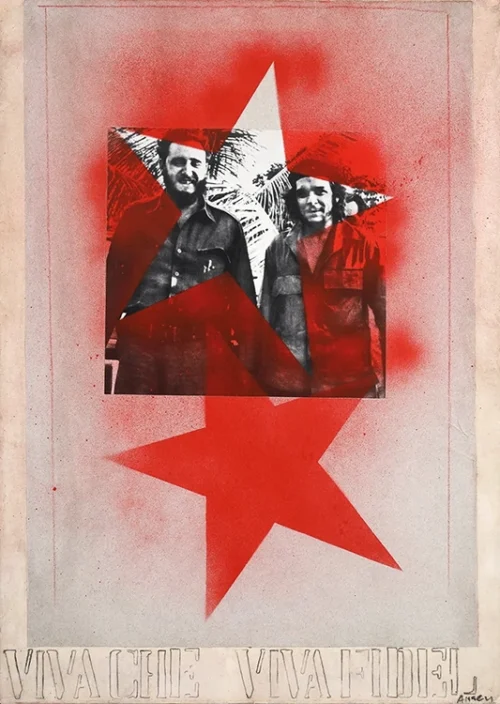 Franco Angeli Viva Che Viva Fidel anni 60