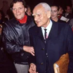 Franco Angeli con Alberto Moravia Roma 1986