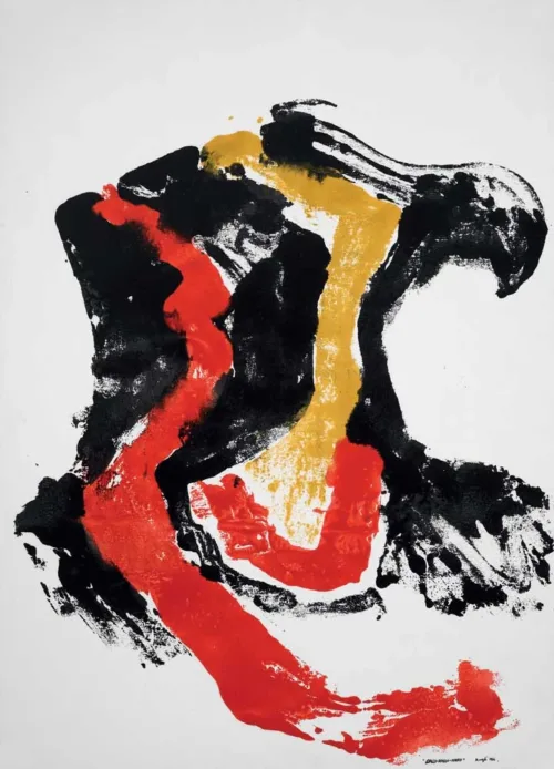 Giallo---Rosso---Nero,-1964 franco angeli opere 1958-1988 mostra Wegil roma giallo rosso nero