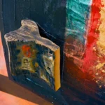 Arte astratta con elementi naturali nader viaggio