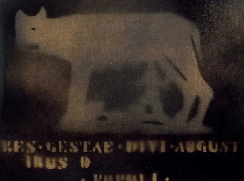 Senza-titolo-(lupa) franco angeli opere 1958-1988 mostra Wegil roma s.t. lupa
