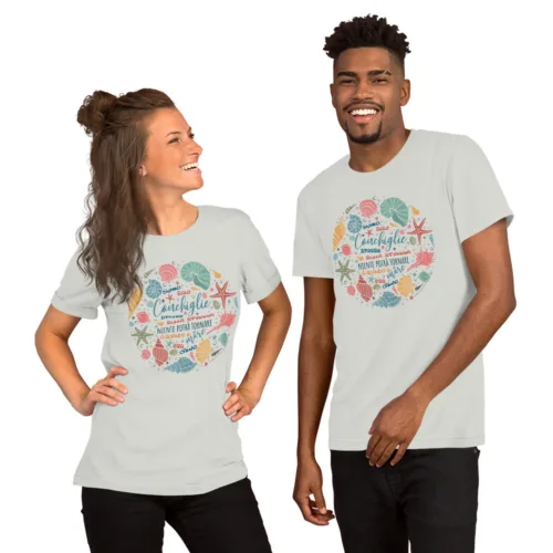 t-shirt maglietta unisex conchiglie andrea lazslo de simone