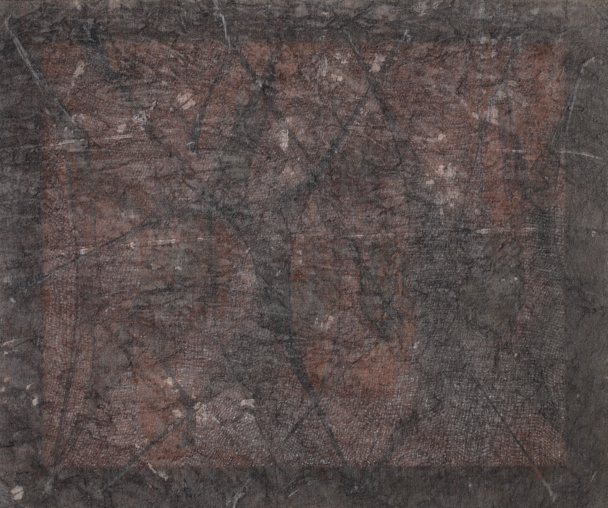 franco angeli Elementi irregolari – grigio e oro, 1960 tecnica mista Galleria Marchetti Roma