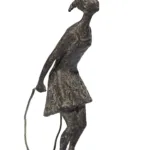 carlo Mandelli Giovinetta Ragazza che salta la corda 1961 bronzo oratorio san rocco padova