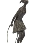 carlo Mandelli Giovinetta Ragazza che salta la corda 1961 bronzo oratorio san rocco padova