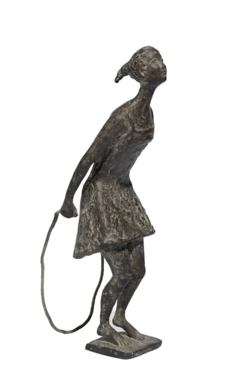 carlo Mandelli Giovinetta Ragazza che salta la corda 1961 bronzo oratorio san rocco padova