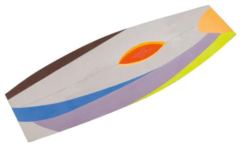 Oceanica, 1972 tempera e tecnica mista su tela cm 380 x 119 giulio turcato un’arte oceanica viareggio pegoraro 1972