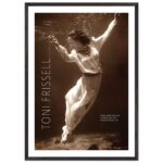 Poster con cornice . Toni Frissell legno