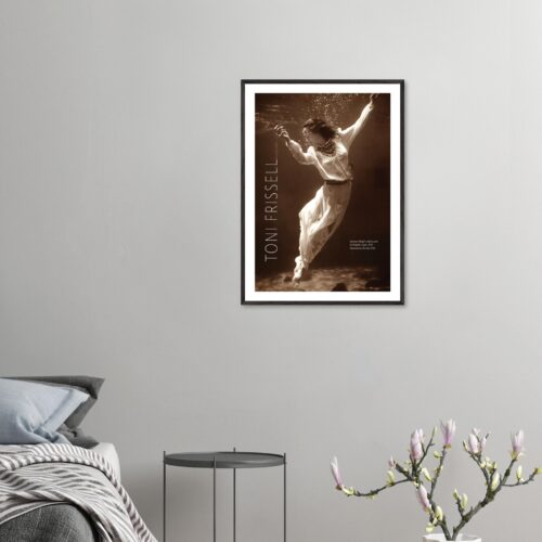 Poster con cornice . Toni Frissell legno