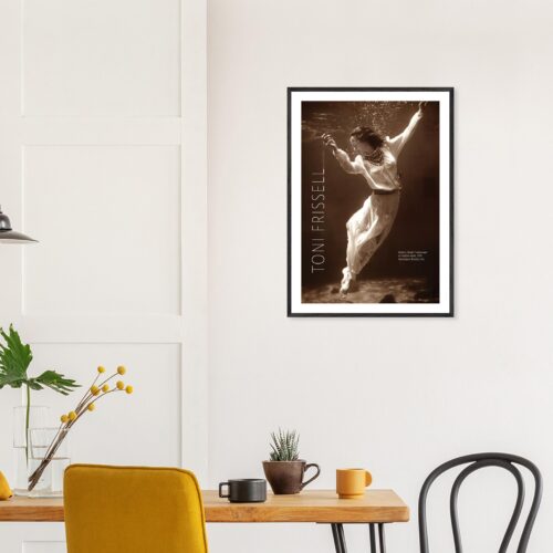 Poster con cornice . Toni Frissell legno