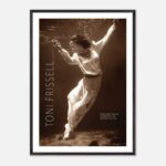 Poster con cornice . Toni Frissell legno