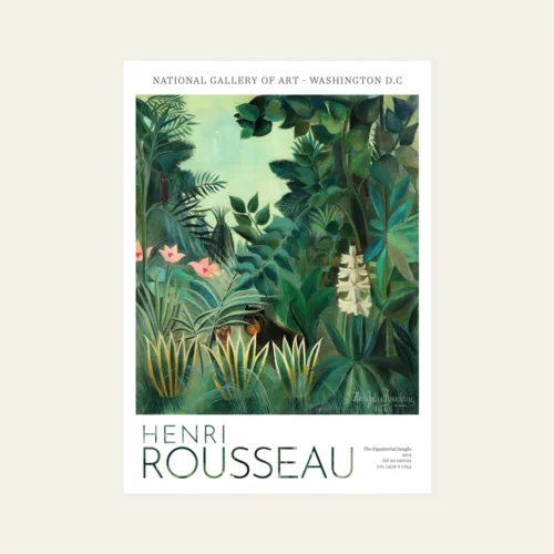 poster fine art rousseau the equatorial jungle doganiere