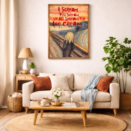 poster fine art I scream you scream