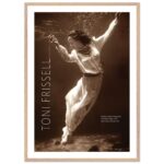 Poster con cornice . Toni Frissell legno