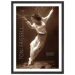 Poster con cornice . Toni Frissell legno