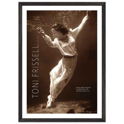 Poster con cornice . Toni Frissell legno