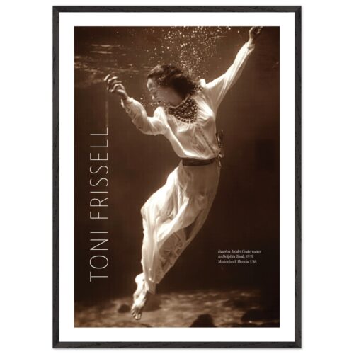 Poster con cornice . Toni Frissell legno