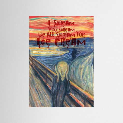 Poster fine art . I Scream