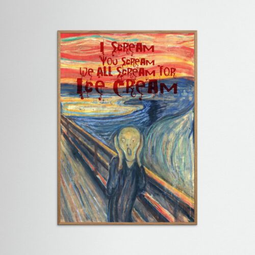 Poster fine art . I Scream