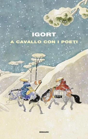 Due cavalieri in un paesaggio innevato. igort a cavallo con i poeti