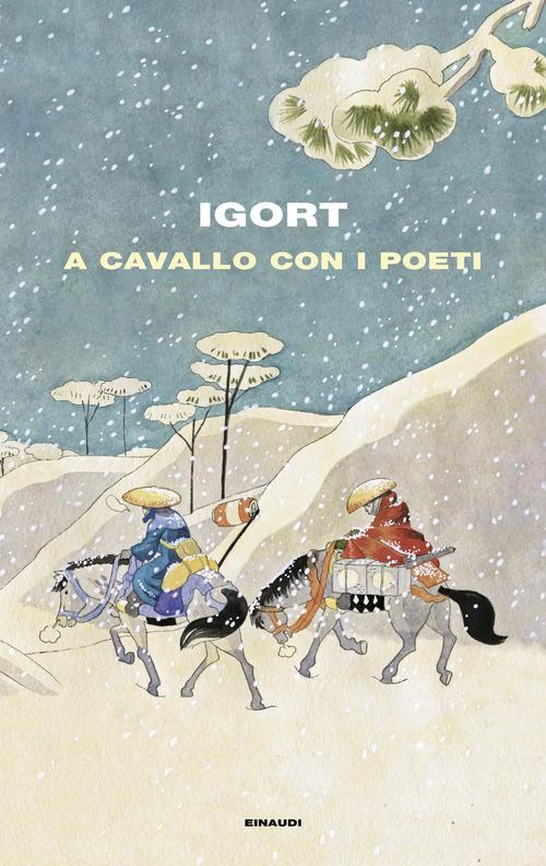 Due cavalieri in un paesaggio innevato. igort a cavallo con i poeti