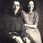 Padre Placido Cortese con Marija Ujčić, studentessa slovena, sua collaboratrice negli
aiuti a favore degli internati di Chiesanuova ©Archivio Messaggero S. Antonio Editrice