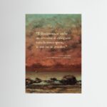 Poster fine art . Courbet + Leopardi