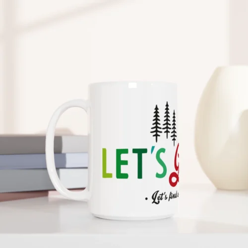 let's get lost tazza bianca mug