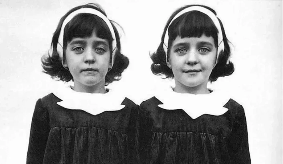diane arbus, Identical twins Roselle gemelle